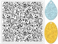 CHGCRAFT Polymer Clay Texture Sheets Fujiman Background Silicone Texture Stamp Clay Pad for Making Earrings Jewelry, 5.5x5.5inch