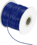 MECCANIXITY Waxed Cord 1mm Waxed Thread 87 Yard Wax String Leather Cord for Bracelet Making, Necklaces, Beading, Jewelry Making and DIY Crafts(Dark Blue)