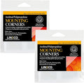 Lineco Acid-Free Archival Polypropylene Mounting Corners, Self Adhesive and Pressure Sensitive, 1.25", for Artwork Pictures and Documents (Qty: 256) Pack of 2