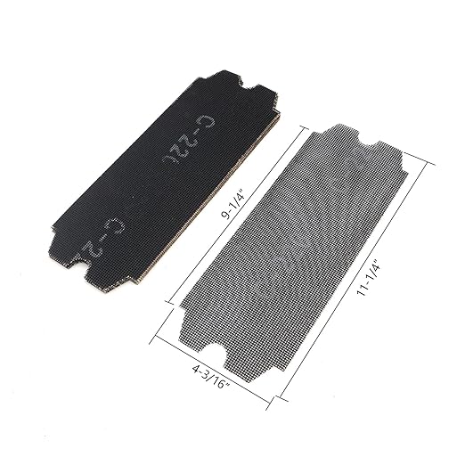 SCOTTCHEN Drywall Sanding Screen Mesh Sheet 4-3/16" x 11-1/4" Grit #220-12pcs