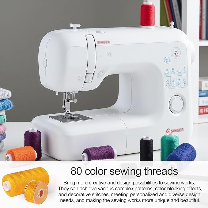 184 Pcs 80 Color Thread for Sewing Machine, 500 Yard Sewing Machine Thread & Prewound Bobbins Size A, Sewing Threads for Sewing Machine Hand DIY Beginners, Stitching, Home