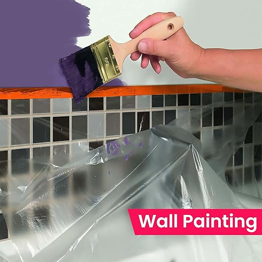 TAPEBEAR Pre-Taped Masking Film with Dispenser, 22" x 30Yards Plastic Sheeting for Painting, Tape and Drape, Painters Masking Tape Film Plastic Drop Cloths for Auto, Appliance and Furniture