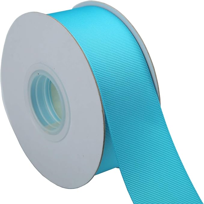 ITIsparkle 11/2" Inch Grosgrain Ribbon 25 Yards-Roll Set for Gift Wrapping Cake Decoration Party Favor Hair Braids Hair Bow Baby Shower Decoration Floral Arrangement Craft Supplies, Turquoise Ribbon