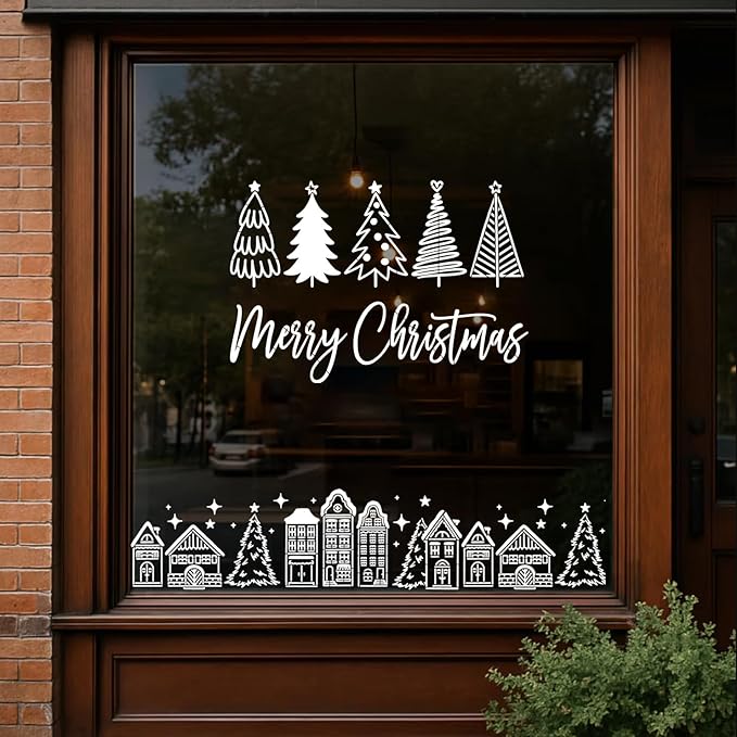 Christmas Stencils for Crafts Reusable Christmas Doormat Stencils Xmas Holiday Stencil for Painting on Wood Door Mats Fabrics Decor