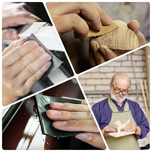 25PCS Sandpaper, Wet Dry Sandpaper, High Grit 1000 2000 3000 5000 7000 Sandpaper Sheets Assortment for Wood Metal Polishing Automotive Sanding, 9 x 3.6 inches