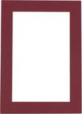 5x7 Mat for 8.5x11 Frame - Precut Mat Board Acid-Free Maroon 5x7 Photo Matte Made to Fit a 8.5x11 Picture Frame, Premium Matboard for Family Photos, Show Kits, Art, Picture Framing, Pack of 1 Mat