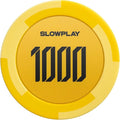 SLOWPLAY Godel Clay Poker Chips, 14 Grams Heavyweight Clay Composite, 40mm Large Chips in Bulk, Pack of 50 with Denomination of 1000