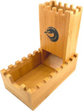 Bamboo Dice Tower DND Dice Roller, Foldable Magnetic Die Roller Castle for Dungeons and Dragons, Board Game, D&D Tabletop Game and RPG Games