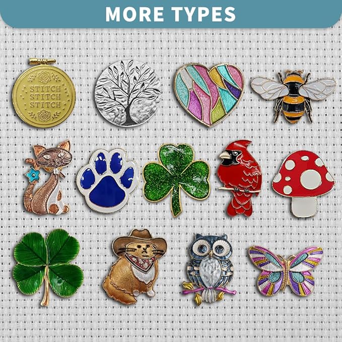 Magnetic Needle Minder Magnet Embroidery Accessories and Supplies Embroidery Needle Holder Cross Stitch Holder Needlework Supplies (Cardinal) (TreeofLife)