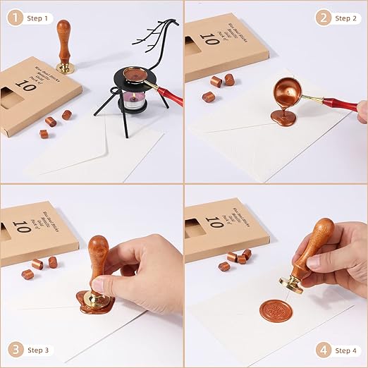 Glue Gun Sealing Wax Sticks for Wax Seal Stamp - Metallic Dark Purple, Great for Wedding Invitations, Cards Envelopes, Snail Mails, Wine Packages, Christmas Gift Ideas, Pack of 10