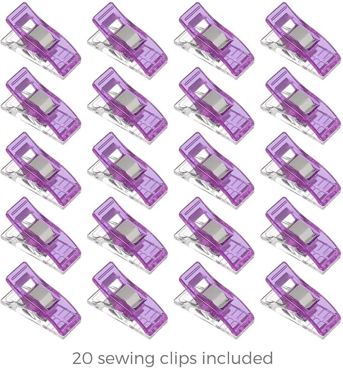 Honey's Heaven Rotary Cutter Set - Quilting Kit incl. 45mm Fabric Cutter, 5 Replacement Blades, A6 Cutting Mat and Craft Clips - Ideal for Crafting, Sewing, Patchworking, Crochet & Knitting