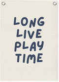 Play Room Wall Decor,Long Live Boyhood Linen Canvas Banner,Playroom Decor Wall Hanging Banner Flag Decor for Toddler Boy Kids Room Nursery Playroom Bedroom 18x25 Inch