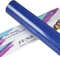 FUNKAKA Glitter Royal Blue HTV Heat Transfer Vinyl Rolls, 12" x 8ft PU Iron on Vinyl for T-Shirt Royal Blue Glitter HTV Vinyl for All Cutter Machines Easy to Cut & Weed for Heat Vinyl Design