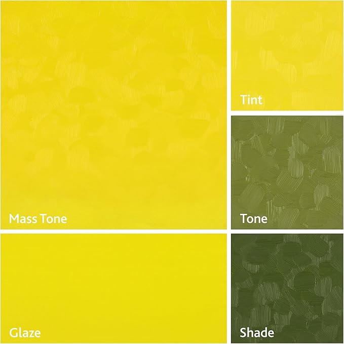 Tusc & Pine Artist Oil Paint - Cadmium Yellow Light, 40 ml, Non-Yellowing, Rich & Creamy Consistency, Maximum Pigment Load, Small Batch Milled Oil Paints Made in the USA for Professional Artists
