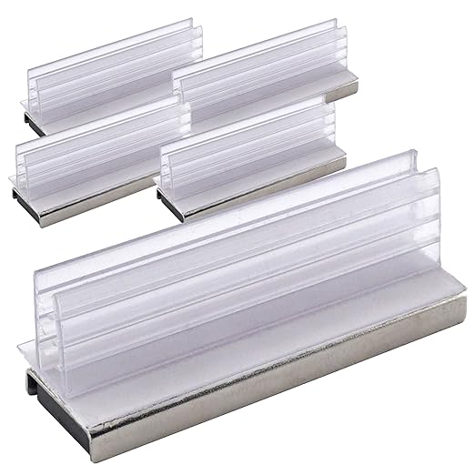 Master Magnetics Magnetic Sign Holder Pack - Magnetic Sign Holders for Door Frames, Metal Shelves, Whiteboards - Powerful Magnet - Retail EZ Grip Holder - 3" L x 1" W x 1.13" H - 5-Pack