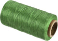 MECCANIXITY Waxed Thread,284 Yard 0.8mm 150D Flat Wax Thread Polyester Waxed String for Leather Sewing Hand Weaving Book Binding Home Decoration,Green
