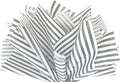 Flexicore Packaging Gray Pin Stripe Print Gift Wrap Tissue Paper Size: 15 Inch X 20 Inch | Count: 100 Sheets | Color: Gray Pin Stripe