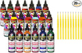 Unicorn SPiT Gel Stain and Glaze 20 Complete Collection: Sparkling and Original Colors with 10 Fine Detail Sticks, 4 oz (Complete Collection, 4 oz)