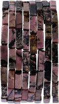 Natural Rhodochrosite Rectangle Tube Beads 4x13mm 38cm/str Loose Semi Gemstone Stone Beads for Making Bracelets Necklace Earrings