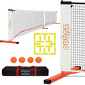 Zdgao Pickleball Set with Net for Driveway, 22 FT Regulation Size Pickle Ball Net Set with Pickleballs, Court Markers and Carry Bag, Steady Metal Frame for Outdoor, Indoor Court