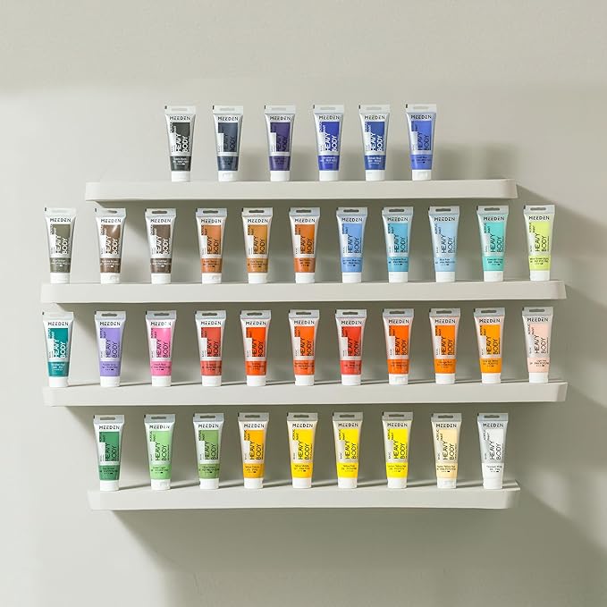 MEEDEN Acrylic Paint Raw Umber: 100ml/3.38oz Heavy Body Acrylic Paint Tube Bundled with Additional Titanium White Color for Art Craft Painting