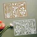 Lapoo Flowers Metal Cutting Die for Scrapbooking - Durable, Cut Stencils for DIY Scrapbook Photo Album Decorative Paper Card, Card Making Supplies, Embossing (3 Pieces Background Flowers 5.9 x 3.9 in)