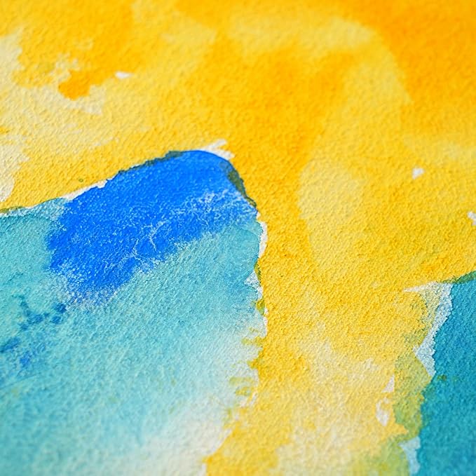 PHOENIX Watercolor Canvas Boards for Painting - 4x6 Inch/6 Pack, 100% Cotton Water Color Small Canvas Panels, 8 Oz. / 260g White Blank Medium Texture Flat Canvases for Water Based Paints