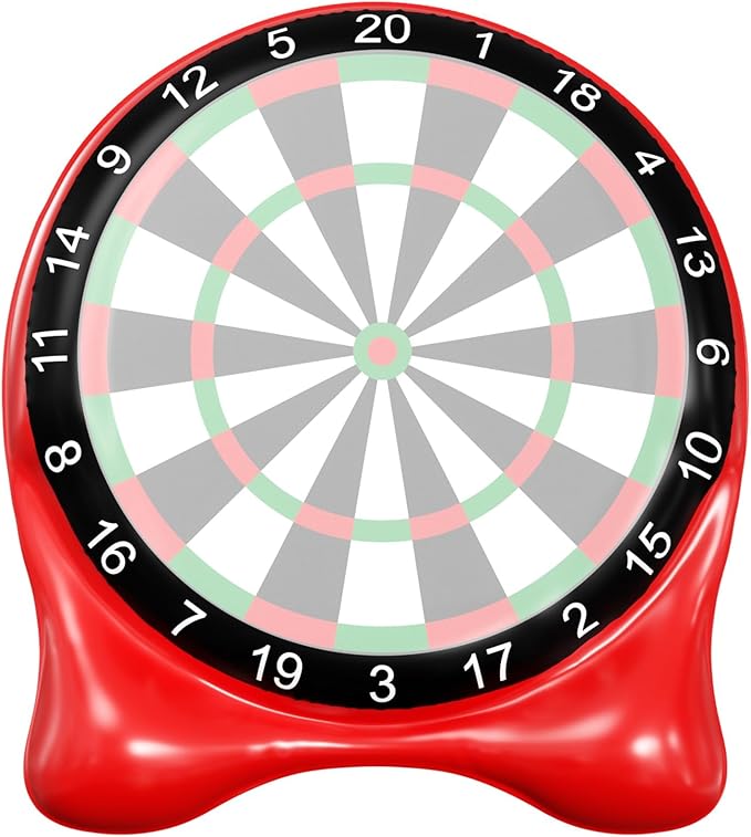 Inflatable Soccer Dart Board, Giant Kick Darts, Indoor Outdoor Lawn Yard Games for Kids Adults Family, Big Jumbo Carnival Games for Party | 6ft Golf Game Dart Boards with Pump Accessories