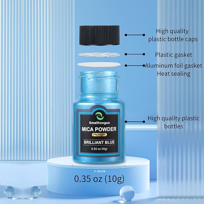 Mica Powder for Epoxy Resin, 108 Colors, 36 Original Colors(0.35oz, 10g), 36 Pastel Colors(0.35oz, 10g), 36 Fine Glitter(0.7oz, 20g), Pigment for Epoxy Resin