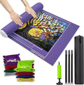 Napzy Puzzle Mat Rollup Puzzle Mats for Jigsaw Puzzles Storage Matt Roll Up Board Saver with 8 Sorting Trays 1 Drawstring Bag Jigsaws Table for Up to 1500PCS