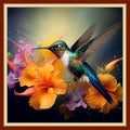 Artvxeay Cross Stitch Kits Stamped Full Range of Embroidery Kits for Beginners Adults 11CT Pattern Stitch Embroidery Kits Needlepoint Kits DIY- (Hummingbirds Gather Honey 18x18 inch)