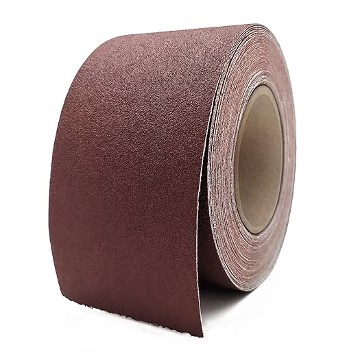 180 Grit Sandpaper Roll, 3 Inch x 49 Feet Emery Cloth Roll Aluminum Oxide Abrasive Paper Roll Continuous Sandpaper for Metalworking, Woodworker, Furniture Repair, Sanding Automotive Plumbing