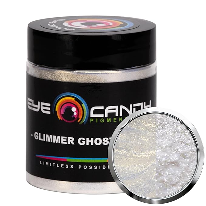 Eye Candy Premium Mica Powder Pigment “Glimmer Ghost Gold” (25g) Multipurpose DIY Arts and Crafts Additive | Woodworking, Natural Bath Bombs, Resin, Epoxy, Soap, Nail Polish (Glimmer Ghost Gold, 25G)