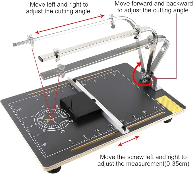 YaeTek Micromot Hot Wire Cutter Thermocut Foam Cutting Machine, 110V Table Top Styrofoam Cutter Cutting Foams, Sponge, Pearl Cotton, KT Board DIY Styrofoam Polystyrene