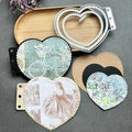Heart Loose-Leaf Lace Die Cuts for Card Making, Background Frame Cutting Dies DIY Album Scrapbooking Decor Paper Craft Metal Die Cuts Party Wedding Decorations