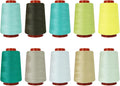 10 Pcs Sewing Thread, All Purpose Sewing Thread, 10 Spools Assorted Colors Each 800 Yards of Polyester Threads for Sewing Machine, Hand Stitching, Quilting, Serger (Green Color System)