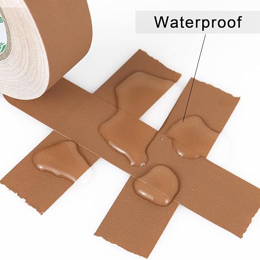 BOMEI PACK Brown Gaffer Tape, Matte Non-Reflective, 1inch x 30yds No Residue Hand Tear Self-Adhesive Gaffer Tape for Labeling, Cable, Stage, Photo Studio, Painters and Duct Repair, 1 Pack