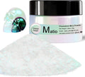 Matio Chameleon Mica Powder, 1.06oz/ 30g Ocean Heart White Chrome Powder, Pearlescent Effect Color Shift Pigment for Resin Craft, Soap Candle Dye, Nail Art, Makeup, Bath Bomb, Paint, Slime Pigment