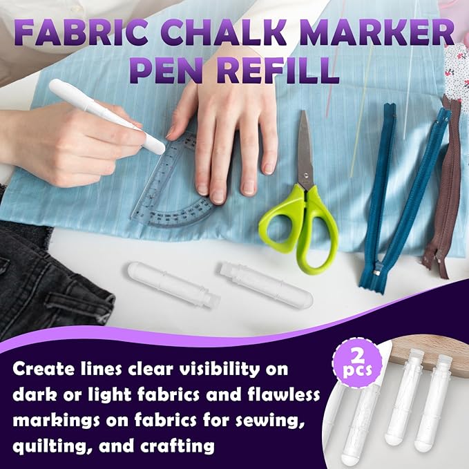 2PCS Sewing Chalk Refill - White