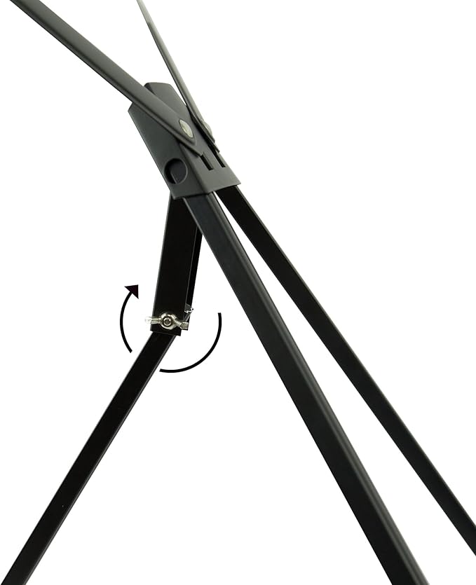 Conda Aluminum Tabletop Easel, Portable Tripod Display Stand Adjustable Height from 15" to 21" with Extension Arm Wings, Desktop Display Easel for Canvas, Paintings, Photos, Signs