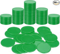 uxcell Plastic Poker Chips, Learning Counters Counting Counters Disk Marker Opaque Game Token for Game Play Math Counting