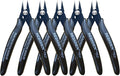 Flush Cut Pliers, 5 Pack, 5 Inch Small Wire Cutters, BOOSDEN 170 Wire Cutters Flush Cutter Pliers, Micro Cutter for Crafts, Models, Zip Ties Snips, Nippers, Electronic