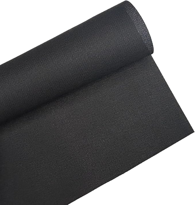 2 Sheets of Black 14 Count Aida Cloth – 21 x 21 Inch Pre-Cut Fabric Squares – Cross Stitch Fabric – 100% Cotton – Ideal for Needlework & Embroidery – The Knotty Unicorn