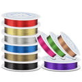 10 Rolls Copper Jewelry Wire, 10 Assorted Colors 0.6 mm Dia. Beading Wire for Jewelry Making Bracelet Earrings Rings Necklaces Flower Craft Projects