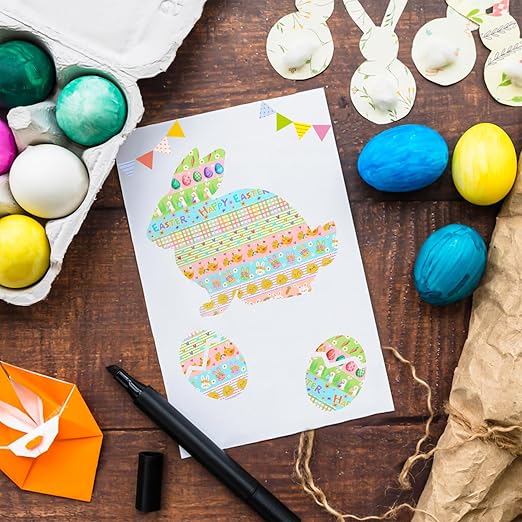 12 Rolls Summer Farm Washi Tape, Farm Animals Chicks Rabbits Masking Tape, Plaid Pattern Decorative Paper Stickers for Summer Holiday Scrapbook Journal DIY Crafts Gift Packing 16.4FT