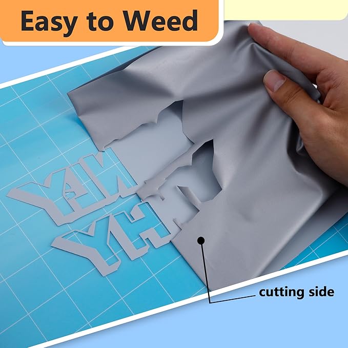 RENLITONG Matte Silver Iron on Vinyl Roll - 12Inch x 13ft HTV Heat Transfer Vinyl for T-Shirt, HTV Rolls for All Cutter Machine - Easy to Cut & Weed for Heat Transfer Design
