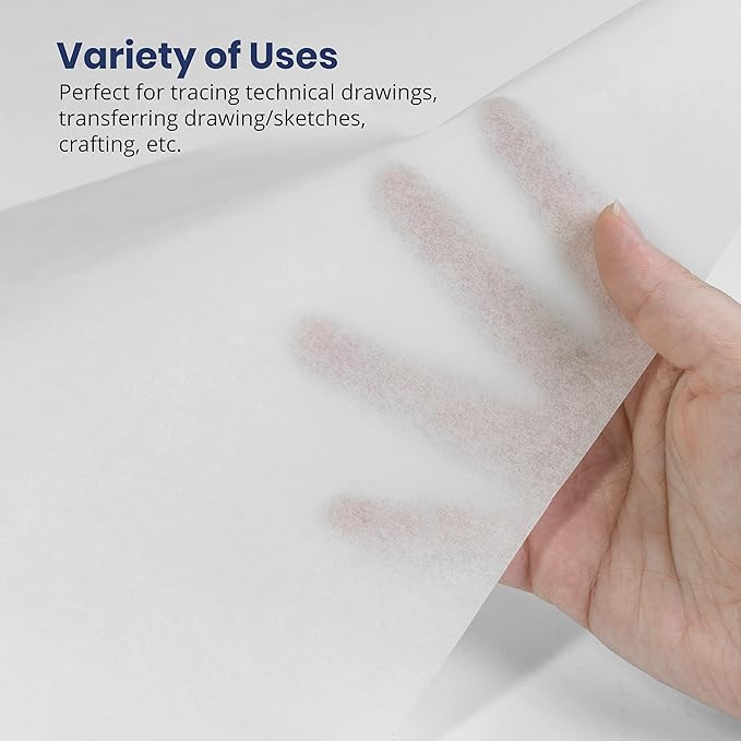 Pacific Arc Tracing Paper Roll, White, 30 Inch X 20 Yard Roll