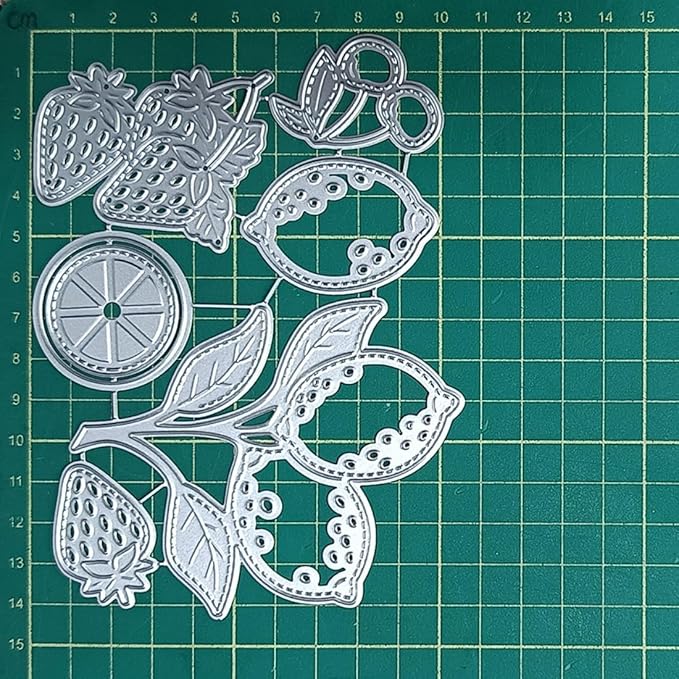 Cutting Dies Metal Stencils Scrapbooking Tools DIY Embossing Template for Paper Card Making Album Arts Crafts Supplies (Fruit Set-10.5x14.1cm)