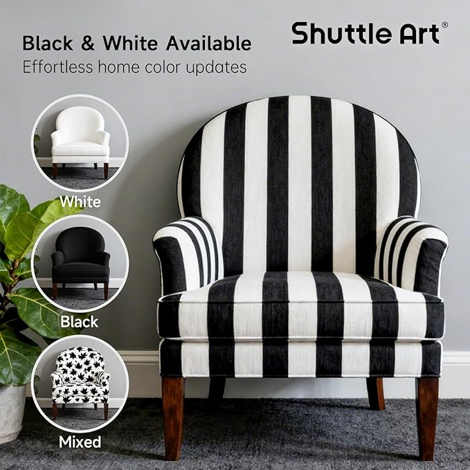 Shuttle Art Black Fabric Paint, 33.8 oz(1000 ml) Large Bottle with Pump, Permanent Fabric Paint for Furniture, Sofa, Cushions, Clothes, Soft Non-Toxic Textile Paint for Color Changing, Renewal & Art Creations