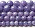 10MM Lavender Purple Chalcedony Natural Stone Round Loose Beads for Jewelry Making and Crafting 72pcs 2 Strands 32"